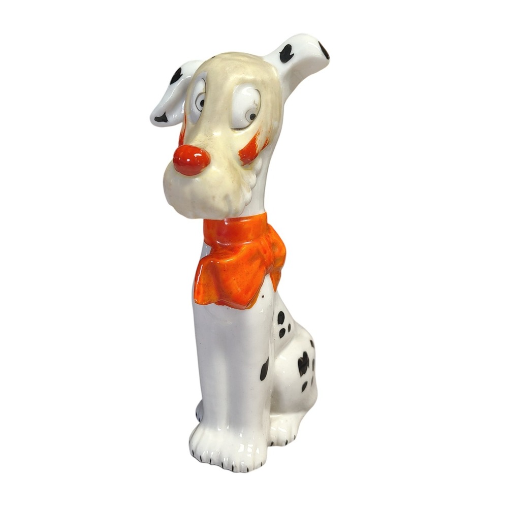 Dismal Desmond Dalmatian Hound Dog Figurine Vintage Japan George Studdy 7" Tall